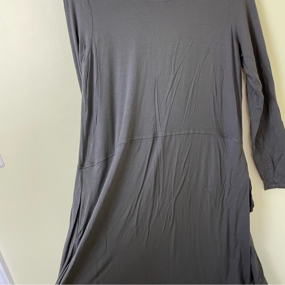 Eileen Fisher Long Sleeve Stretch Dress in Gray SIZE MEDIUM - Picture 7 of 10